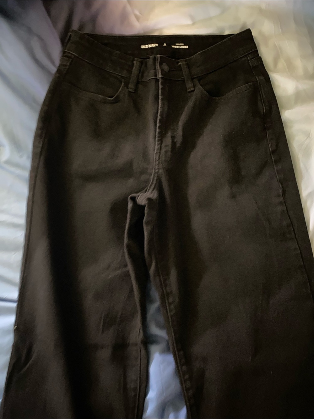 Old Navy Black High-Rise & Blue high-rise Wow Loose Jeans. Bundle items
